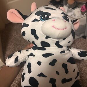 Plush Cow Toy - Black and White